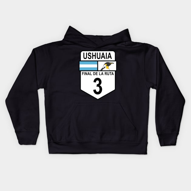 Ruta 3 Ushuaia Kids Hoodie by Cerealbox Labs